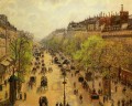 camille pissarro boulevard montmartre spring 1897 Parisian